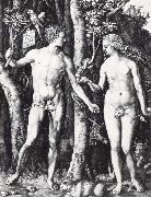 Albrecht Durer Adam and Eve oil
